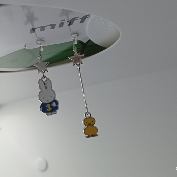 Two pairs of Miffy Dick Bruna Clip On Earrings - Picture 3 of 4
